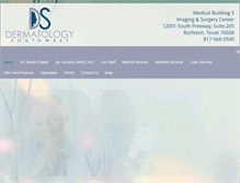 Tablet Screenshot of dermatologysouthwest.com